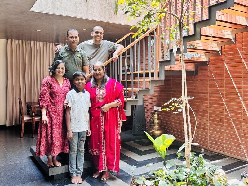 A SAVI client family in their completed home